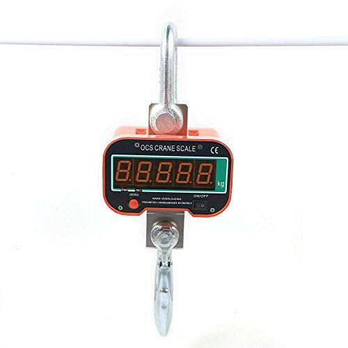 3 Ton Digital Kranwaage Industriewaage Elektronische Hängewaage Lastenwaage mit LCD-Display Tragbare Küchenwaagen Gepäckwaage Kofferwaage Hakenwaage Zugwaage 3000KG