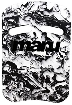 Maru Schwimmen Kickboard Schwimmhilfe, Pool Float für Erwachsene und Kinder, Schwimmsport Trainingsgeräte, Verbesserung der Körperposition und des Gleichgewichts im Wasser (Schwarz/Weiß)