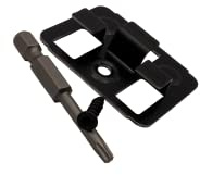 FRÜH - Clips para WPC (9,5 mm, para tablones de madera WPC/BPC, fijación invisible, acero galvanizado negro, 50 unidades, incluye tornillos)