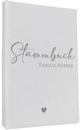 Stammbuch der Familie 'Claudi' Nr. 303 inkl. Personalisierung (A5, Weiß)