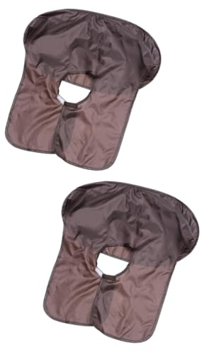 DOITOOL 2pezzi Mantello Da Parrucchiere Multifunzionale Portatile e Pieghevole Per Taglio e Rasatura Caffè Grembiule Protettivo Per Salone e Uso Personale Facile Da Riporre e Trasportare