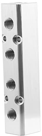Homoyoyo Pneumatischer Aluminium-verteilerblock Inline Luftschlauch Verteiler Hochdruckbeständig Schnellkupplung Für Kompressoren Industrieanlagen