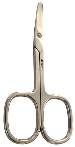 YNR Hochwertige Baby-Nagelschere, Nasenhaarschere, Sicherheitsklingen zum Trimmen kleiner Details, Gesichtshaar, Ohrhaare, Augenbrauen, 9 cm