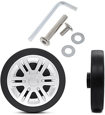 jebyltd 1PC DIY Koffer Gepäck Ersatzrollen Schwenkbare Reparaturzubehör Mute Roller Rad für Reisetasche Reisen