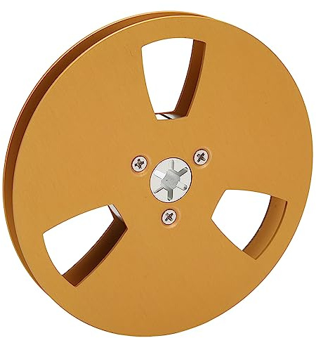 Carrete Vacío de 1/4 y 5 Pulgadas, Carrete Abierto de 3 Orificios, Tornillos de Acero Inoxidable de Repuesto Universales para Reproductor de Cinta de Carrete a Carrete