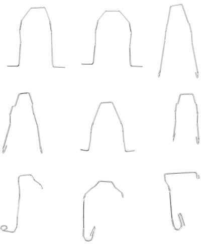 9pcs Edelstahl -Scheinwerfer -Dip -Dip -Balben -Bamb -Clips für H1 H3 H4 H7 -Glühbirnen, Universelles Feder -Clip -Kit für Auto -Scheinwerferlampen mit 3 Typen und 3 Größen,