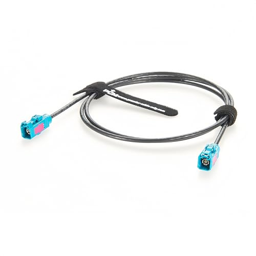Rosenberger 59Z113-000-Z - Connettore Fakra Z femmina su femmina, cavo di prolunga coassiale HF, gruppo adattatore antenna FAKRA per telecamere FPD-Link III/GMSL2, radio, navigazione GPS, auto, 2 m