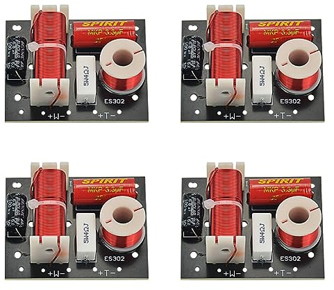 Reinscer ES302 - Altavoces de audio (2 vías, para alturas + bajas, separador de frecuencia, filtro de altavoz DIY para el hogar