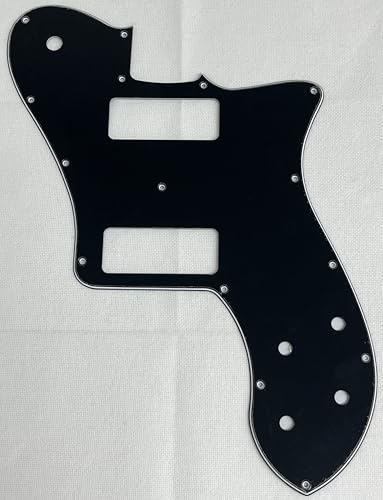 For Fit US 72 Telecaster Deluxe Re-Issue P90 Style Guitar Pickguard (3-lagig Black)