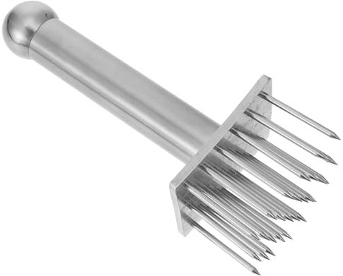 Alipis 1pezzi Batticarne in Acciaio Resistente Utensile da Cucina per Aghi per Ammorbidire Bistecche e Maiale