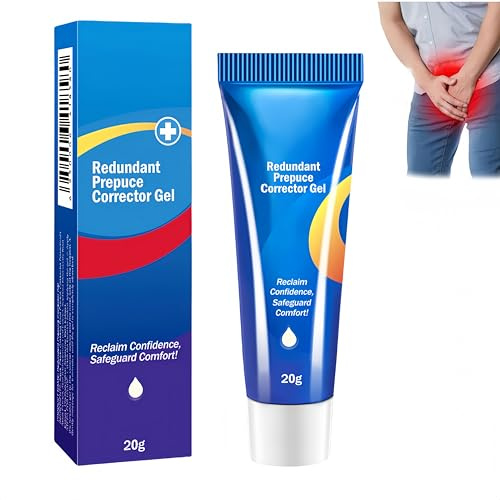 Gel per prepuzio ridondante, Crema per fimosi per adulti, Gel Correttivo Del Prepuzio Fimotico, soluzione prepuzio professionale, ingredienti naturali, Azione Rapida E Delicata (1Pezzo)