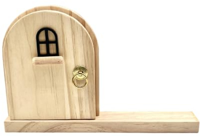 Uttagsskyddsdörr, trämaterialdesign, 24 x 15,5 cm, skyddande vägguttagsskydd, säkert eluttagsskydd, enkel installation, för sovrum, lekrum