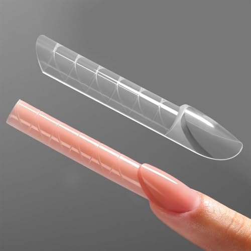 Conjunto de 150 Moldes Duales de Uñas Nymora para Extensión, Extensión de Uñas de Cristal, Conjunto de Puntas de Uñas con Gel X Tips para Salón de Arte de Uñas
