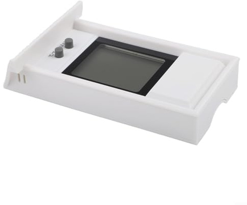 Termometro digitale con capacità massima minima per monitoraggio e monitoraggio della temperatura interna ed esterna della serra (bianco)