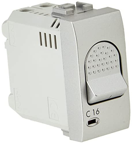 BTicino Livinglight Interruttore Magnetoterm, 16A, Grigio Tech