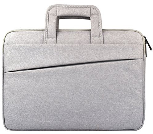 LaoZan Sacoche de Transport en Ordinateur portable Housse pour Tablette PC, Ordinateur Portable,Macbook, Ultrabooks, Anti-Chocs, Multi-fonctionnel 12 Gris