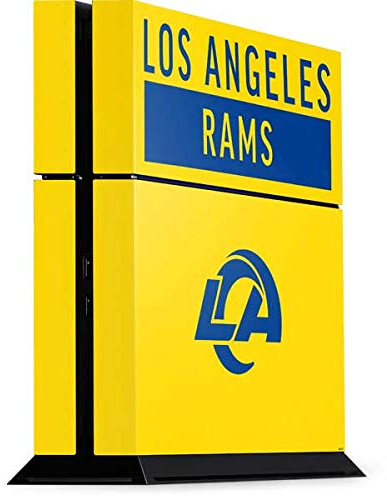 Skinit Decal Gaming Skin Compatible with PS4 Console - Officially Licensed NFL Los Angeles Rams White Performance Series Design