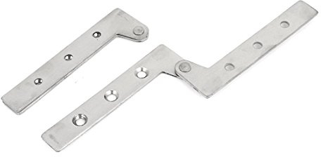 Aexit Cabinet Window Clothes Hangers Door 100mm Length Stainless Steel Fitting Part Hinge Children's Clothes Hangers 2 Pcs
