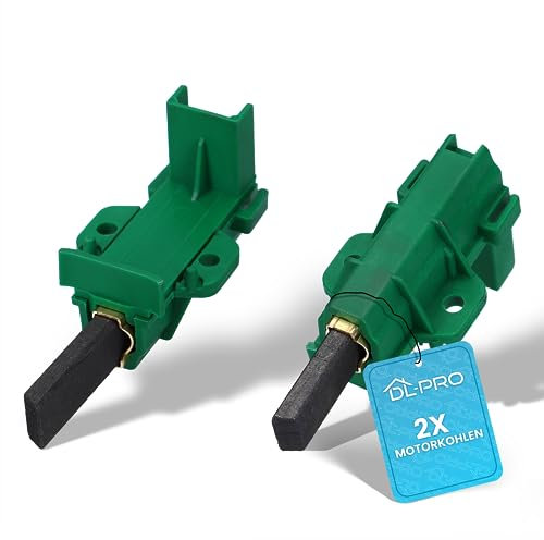 DL-pro Juego de escobillas de carbón para motor Beko Blomberg 371202407 371202405 L24MF7 Candy Hoover 49028930, verdes, para lavadoras WMB WMD WTV