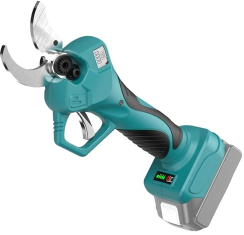 Forbici Potatura Elettriche per Makita da 18 V, 40 mm Brushless Cesoie Potatura Elettriche Professionali con LCD Display, per Potatura per Giardinaggio(Senza batteria, incl. lama di ricambio)