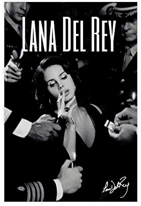 Singer Lana Del Rey Posters Signed Limited Edition, poster su tela, per soggiorno, camera da letto, 30 x 45 cm