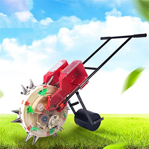 HJDSUDU Sembradora de Rodillos de Empuje Manual,sembradora/sembradora/sembradora/sembradora de Fertilizantes, siembra y fertilización, para sembrar cáñamo, maíz, maní de Soja de algodón,5 Mouths