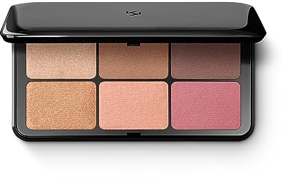 KIKO Milano Irresistible Total Look Face Powder Palette 02 | Gesichtspuder-Palette Mit 2 Bronzern, 2 Rouges Und 2 Highlightern