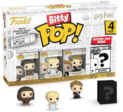 Funko Bitty POP! 4 Pack: Harry Potter (GOF) - Hagrid + Mystery Minis | Offizielles Fantasy Merch - Winzige Mini Figuren mit Display Regal - Tortendeko, Mitgebsel und Wichtelgeschenk