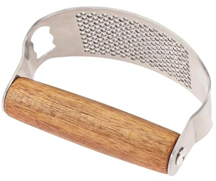 Aglio Rocker – Strumento in metallo | Tritacarne | Spremiaglio | Spremiaglio | Impugnatura comoda | Schiaccia aglio in acciaio inox | Gadget da cucina per schiacciare senza sforzo