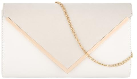 MEGAUK Damen Clutch Samt Abendtasche Elegante Handtasche Envelope Tasche Unterarmtasche mit Kette für Hochzeit Wedding Prom Party