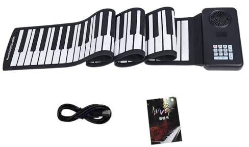 Keyboard Piano,Scroll Piano Tastatur,Tragbares Elektronisches Klavier Mit 88 Tasten,Wasserdicht Und Staubdicht,Ultra-Lange Batterielebensdauer,Geeignet Für Kinder Erwachsene Anfänger Geschenk