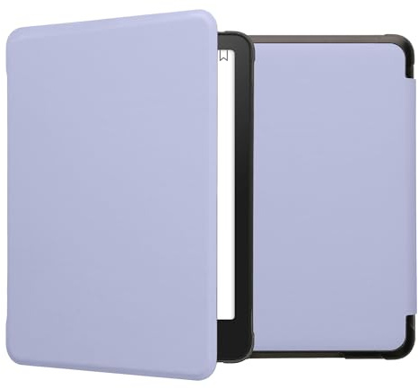 kwmobile Coque liseuse Compatible avec Amazon Kindle Paperwhite (2024)/Colorsoft - Coque à Rabat Magnétique en Simili Cuir pour Liseuse - Lavande