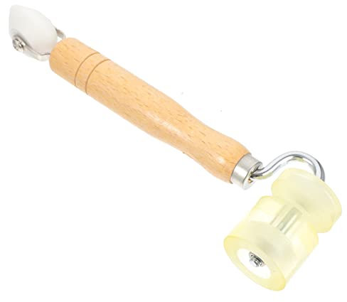 DOITOOL Handdruckrolle Tapezierrolle Nahtroller Aus Holz Und Pu Verschleißfestes Massivholz Ergonomisch Für Tapeten Und Vliesstoffe Tapezierwerkzeug Für Heimwerker Und Profi