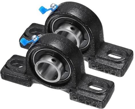 QUARKZMAN 2pz Cuscinetti a blocco a Cuscino UCP205-16 1 Foro Unità di Cuscinetto in Ghisa con Flangia Montata
