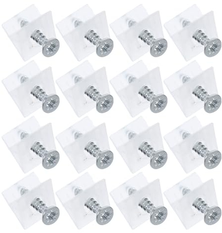 SEWOART 50 piezas Unidades Cuñas Plásticas Ángulo Soporte para Fondo Armarios Estanterías Muebles Hogar Resistente Duradero