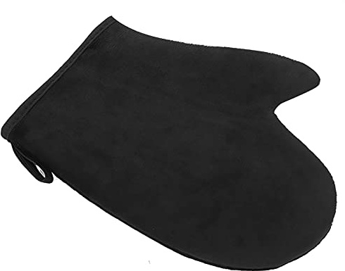 Neiyty Återanvändbar Garvningshandske med Dubbelsidig Design för Jämn Självbrunande Lotion Applicera Mjuk Flockande Svampduk Material Halkfri Tumkontroll