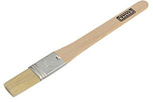 Original Kaiser Classic Holz-Backpinsel 21 x 2,5 cm, Backpinsel Naturborsten, sichere Borsten-Metall-Fixierung, Pinsel Küche, Buchenholz-Griff, Natur