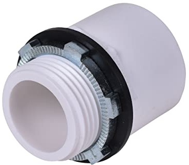 Oatey 34088 1 in. & 1.5 in. Water Heater Pan PVC Adapter Fitting (1 in. inside adapter/1.5 in. over adapter)