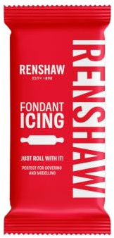 Renshaw Zuckerpaste, Fondant für Torten - Weiß, 250 g (1 Stück) | Bunte Kuchendekoration, vegetarisch & vegan, vielseitig, in über 20 Farben erhältlich, verbesserter Vanillegeschmack