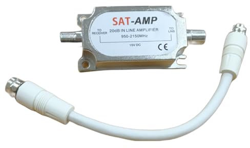 electrosmart Easy Fit Satellite Signal Amplifier Booster & Patch Lead