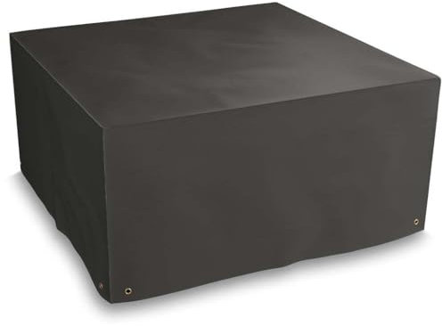Bosmere Protector 6000 | Extra Large Cube Garden Table + Chairs Cover | L 134cm W 134cm H 65cm | 100% Waterproof, UV Protected, Heavy Duty 600D | 6 Year Guarantee | M655, Black