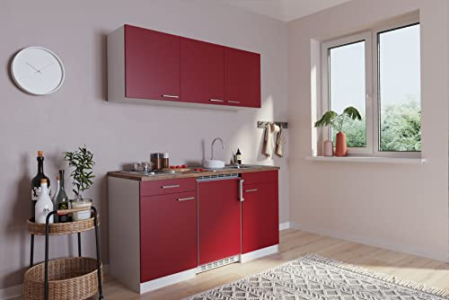 respekta kök minikök singlekkök pentry pantry vit röd Luis 150 cm