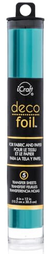 Thermoweb Folie Deco 15,2 x 30,5 cm, Türkis (Satin)
