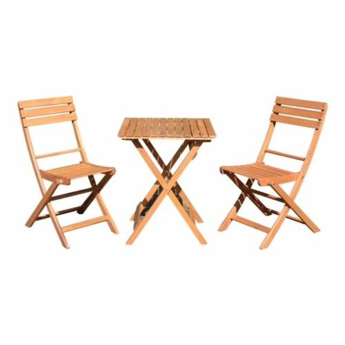 Diego Balkonset 3-TLG. Gartenset Bistroset Gartenmöbel Klapptisch Klappstuhl Set