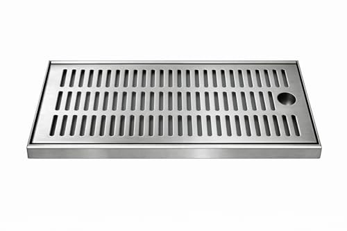 GASTROBEDARF WESTERBARKEY Tropfblech zum Auflegen 2 Teilig aus Edelstahl 440x195x27mm