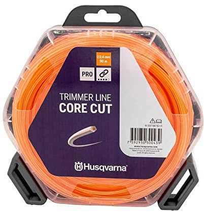 Husqvarna 597669211 Trimmerfaden 2,4 mm /90m Orange/Translucent