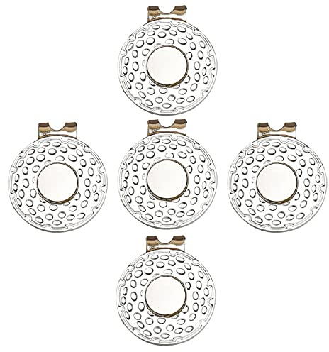 Eshan Lot de 5 ou 10 clips magnétiques pour marqueur de balle de golf - Pour homme et femme - Cadeaux de golf - Accessoires de golf pour gants de golf, chapeaux, sacs, casquettes, visière, ceinture, poche