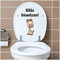 Deko Aufkleber WC Deckel Toilettendeckel Bad Badezimmer Klo Funsticker Toilettensitz Klodeckel lustiger Spruch selbstklebend (R173-02 Bitte hinsetzen – Giraffe)