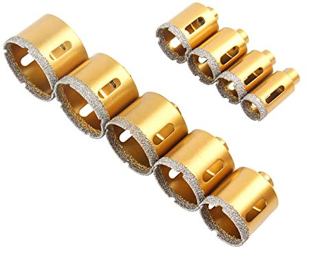 6-65mm 1PC M10 Thread Dry Vacuum Brazed Diamond Drilling Core Bit Ceramic Tile Hole Saw Granite Marble Drill Bits,30mm
