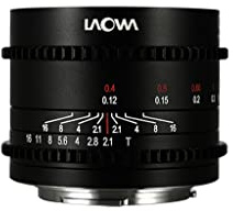 wotsun Venus Laowa 10 mm T2.1 Zero-D MFT Cine Ultra Weitwinkelobjektiv mit Nullverzerrung für M4/3 Kamera, schwarz